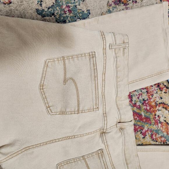 Beige denim jeans - size 20 petite bootcut - Picture 3 of 8